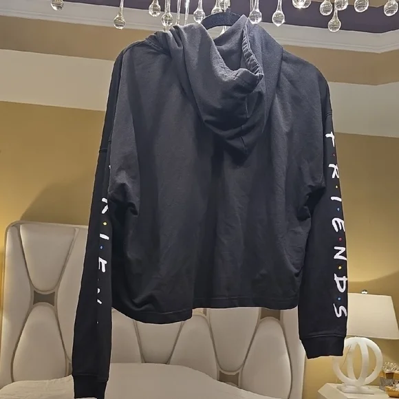 FRIENDS Black Hoodie with Red Accents - Picture 4 of 13